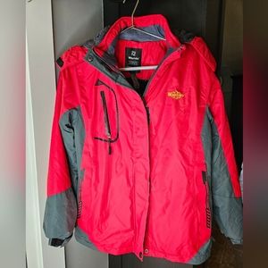 NWT Wantdo mens winter coat jacket size medium red and black